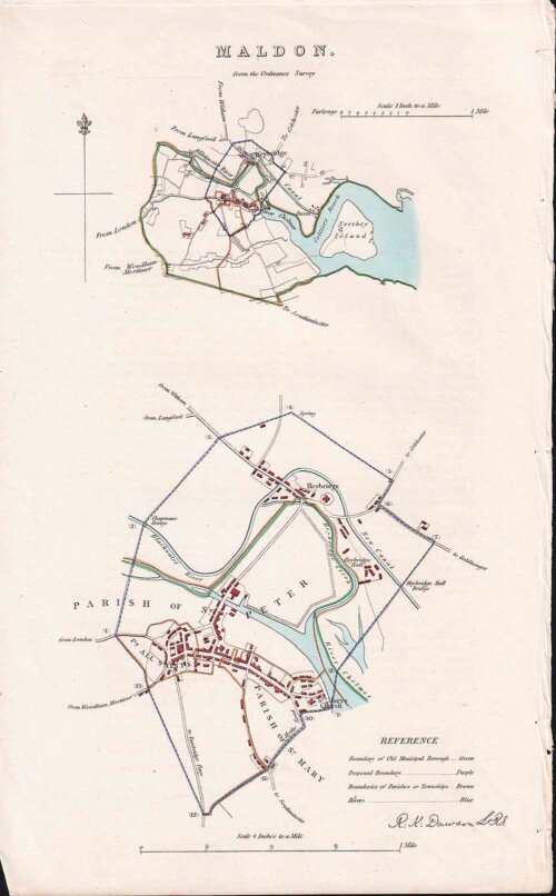 Maldon Town Plan - RK Dawson 