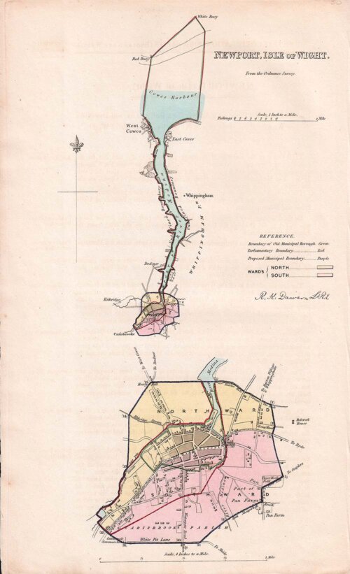 Newport Isle of Wight Town Plan - RK Dawson  