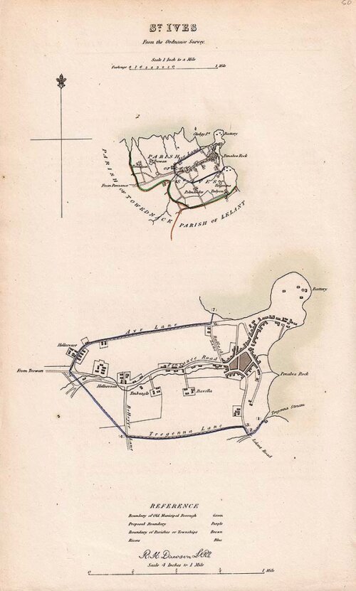 St Ives Town Plan - RK Dawson 