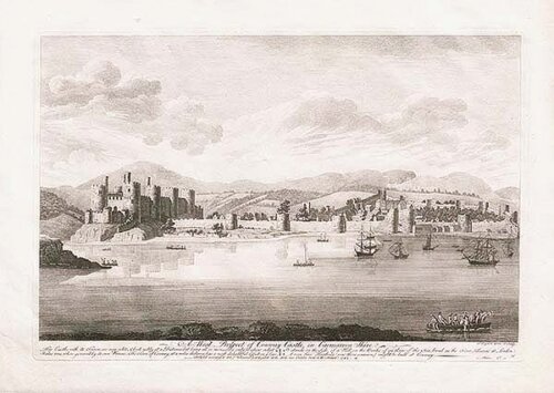 A West Prospect of Conway Castle in Caenarvonshire