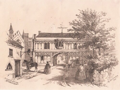 Abbey Gateway at Malvern.