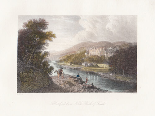 Abbotsford from North Bank of Tweed