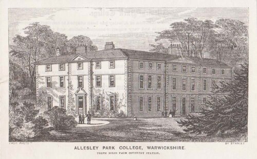 Allesley Park College Warwickshire Three miles from Coventry Station 
