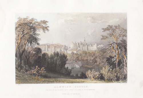Alnwick Castle  The Seat of the Rt Honble Hugh Percy  FSA Duke of Northumberland