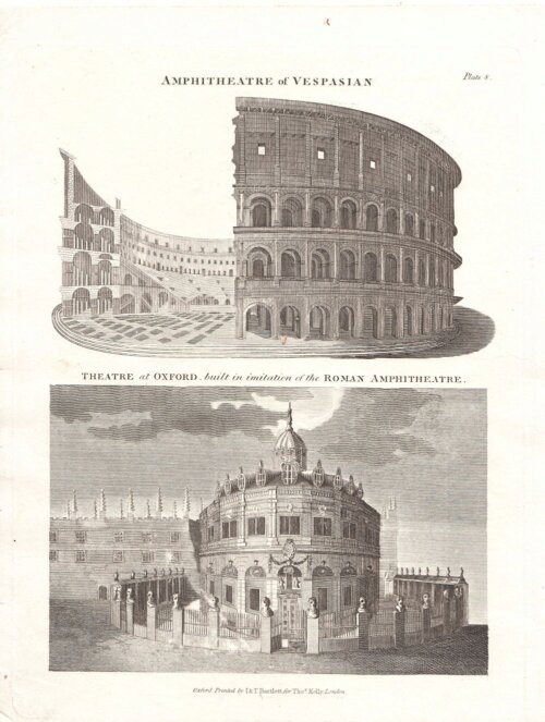 Amphitheatre of Vespasian / Theatre in Oxford, built in imitation of the Roman Amphitheatre.