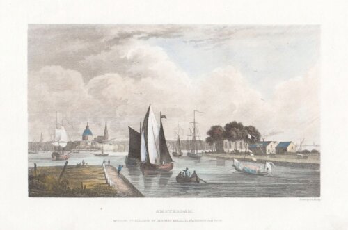 Amsterdam.  (antiqe print)