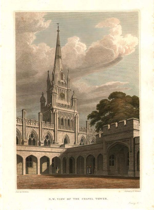 NW view of the Chapel Tower  Ashridge