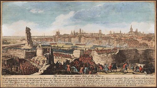 The assault on the main body of the place