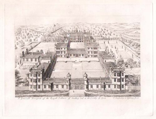 A General Prospect of the Royal Pallace of Audley End in the County odf Essex