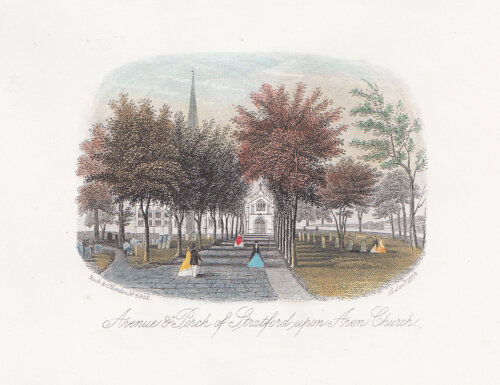 Avenue & Porch of Stratford upon Avon Church