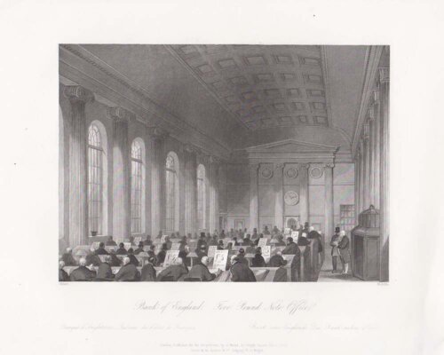Bank of England.  Five Pound Note Office.
