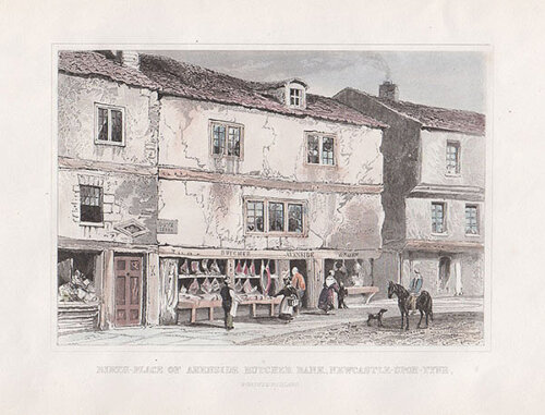 Birth Place of Akenside Butcher Bank Newcastle-upon-tyne 