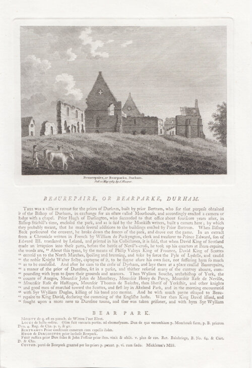 Beaurepaire, or Bearparke, Durham.