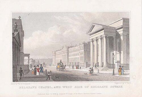 Belgrave Chapel and West side of Belgrave Square