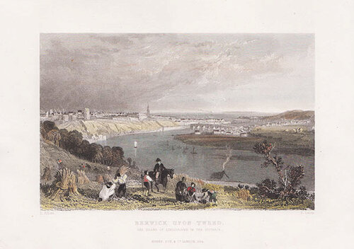 Berwick Upon Tweed The Island of Lindisfarne in the distance