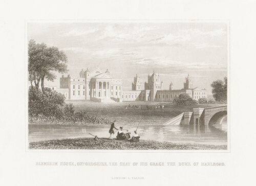 Blenheim House Oxfordshire The Seat of His Grace The Duke of Marlboro