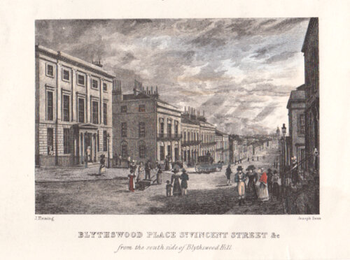 Blythswood Place St Vincent Street &c from the |South side of Blythswood Hill
