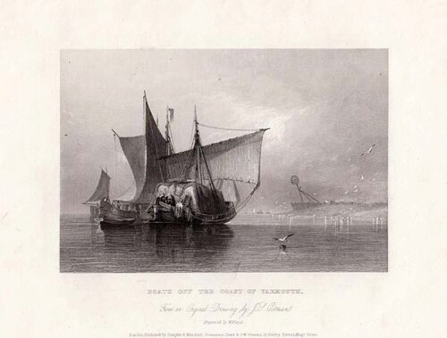 Boats off the coast of Yarmouth