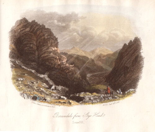 Borrowdale from Stye Head  Scawfell
