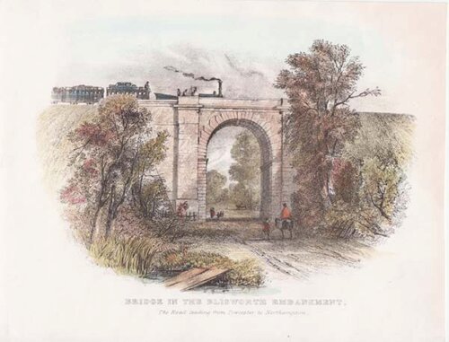 Bridge in the Blisworth Embankment The Road leading from Towcester to Northampton