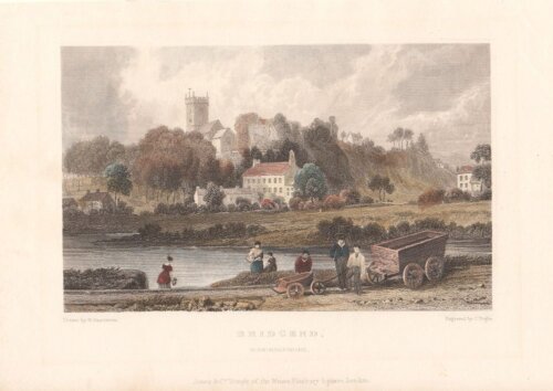 Bridgend.  (antique print)
