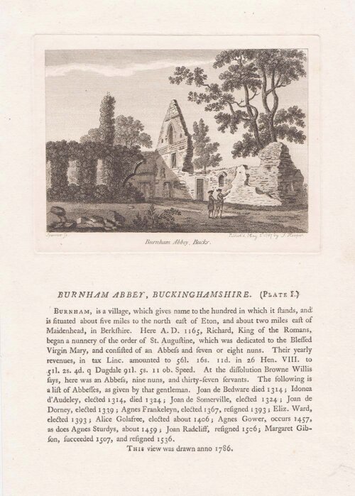 Burnham Abbey Buckinghamshire Plate 1 