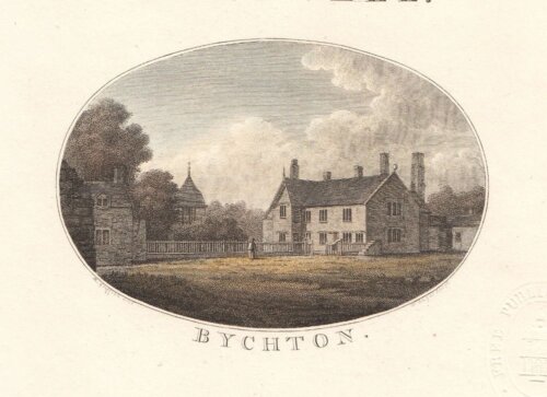 Bychton.  (antique print)