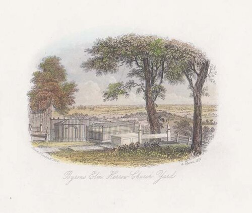 Byron's Elm Harrow Church Yard