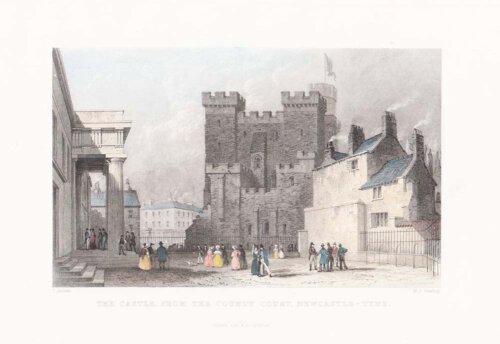The Castle, from the County Court, Newcastle-Tyne.