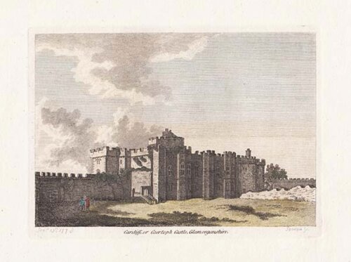 Cardiff or Caertoph Castle Glamorganshire