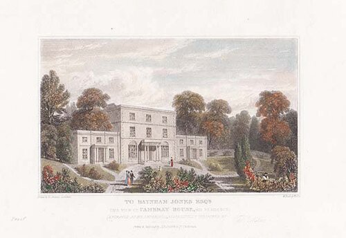 To Baynham Jones  Esq this view of Cambray House his residence 