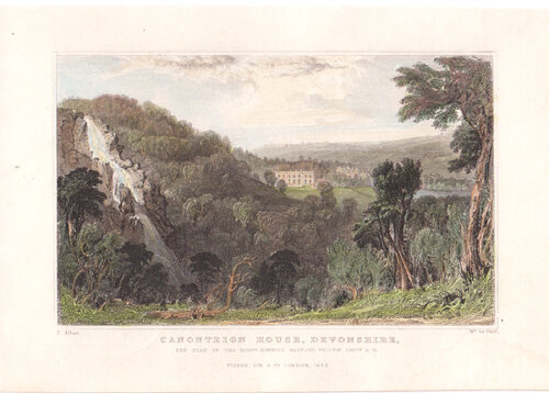 Canonteign House Devonshire The Seat of The Hon Pownoll Bastard Pellew Capt RN 