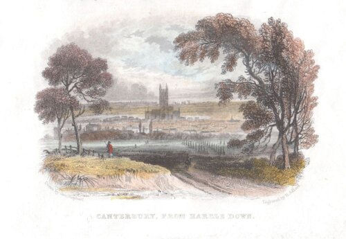 Canterbury from Harble Down.