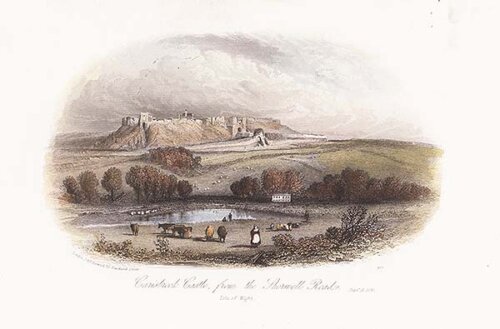 Carisbrook Castle from the Shorwell Road  