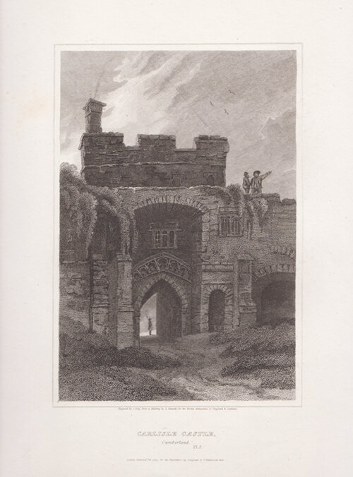 Carlisle Castle Pl3  (antique print)