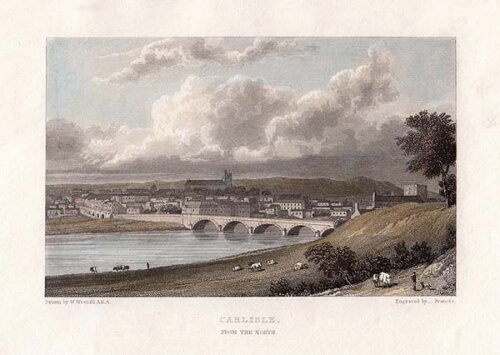 Carlisle from the North (antique print)