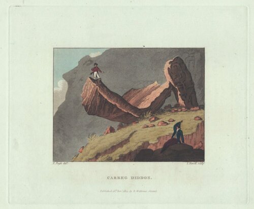 Carreg Diddos.  (antique print)