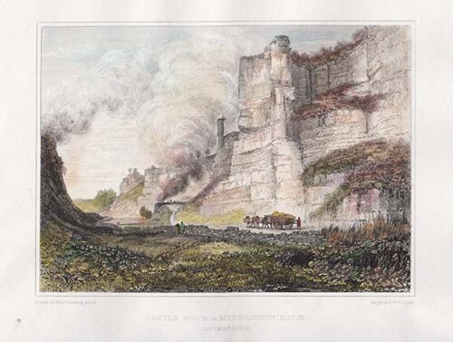 Castle Rock in Middleton Dale Derbyshire