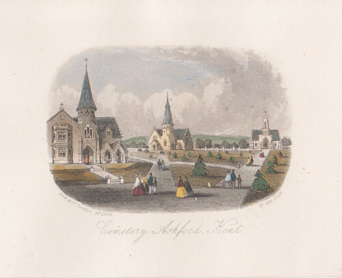 Cemetery, Ashford, Kent.