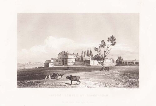 Hindoo Temple at Chandngoan.  In the route from Agra to Kota.