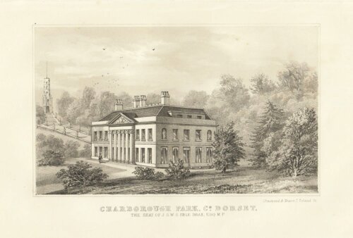 Charborough Park.  Co. Dorset.  The Seat of J.S.W.S. Erle Drax.  Esq.  M.P.  (antique print)
