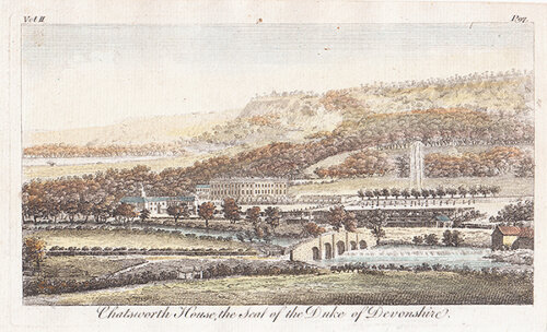 Chatsworth House the Seat of the Duke of Devonshire 