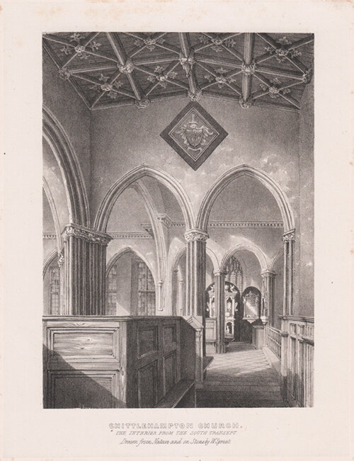 Chittlehampton Church  The Interior from the South Transept