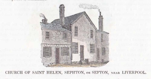 Church of St Helen, Sephton or Sefton near Liverpool.