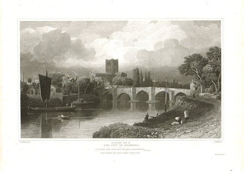 South West view of the City of Hereford
