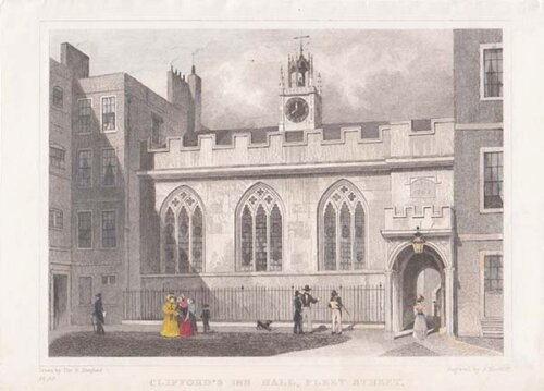 Clifford's Inn Hall Fleet Street 