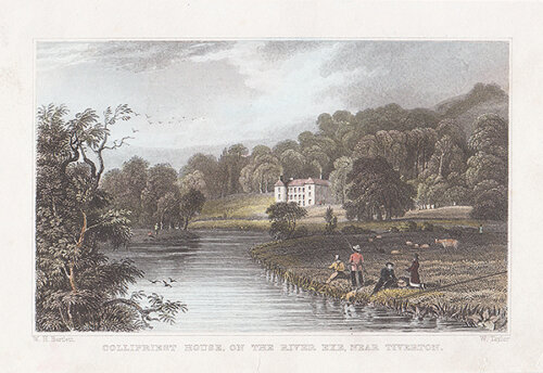 Collipriest House on the River Exe near Tiverton 