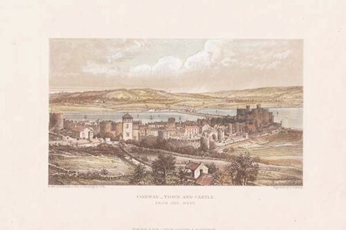 Conway - Town and Castle From the West 