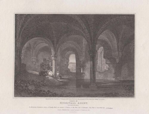 Crypt in Kirkstall Abbey Yorkshire