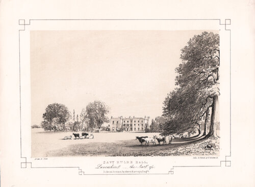 Davy Hulme Hall Lancashire the Seat of Robert Josias Jackson Norreys  Esq 